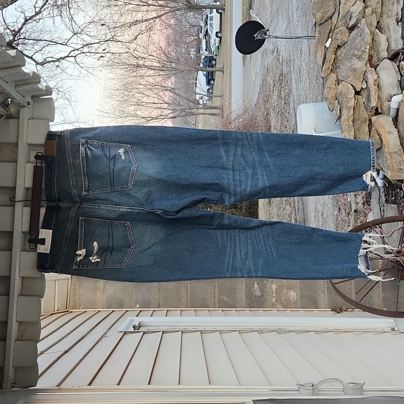 NWT American Eagle 20 Long 35 W High V-Rise Mom Jeans - Picture 13 of 15